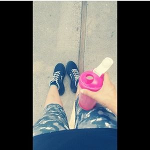 womens black and gray nike trainers